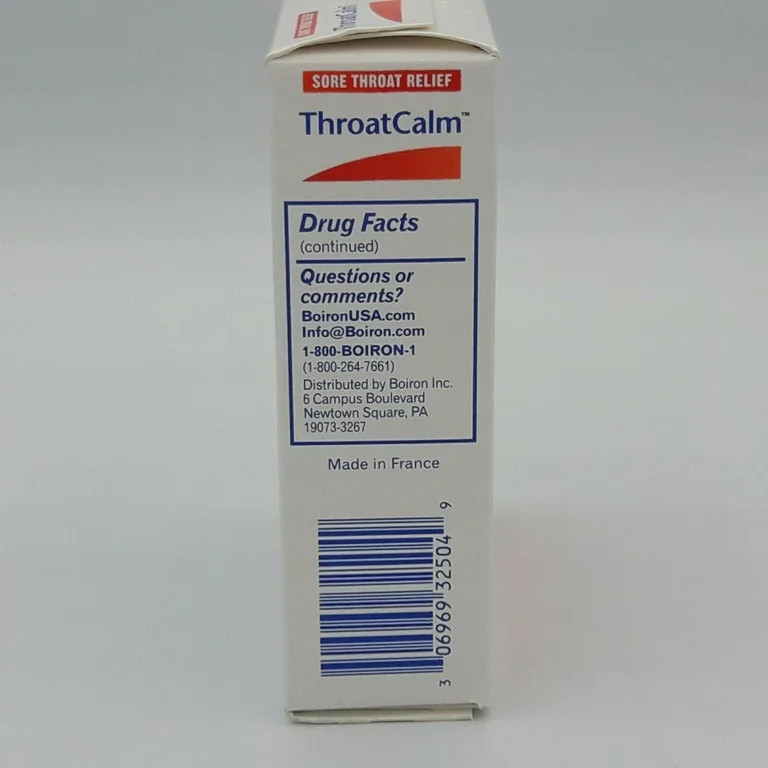 Boiron ThroatCalm 60 Tablets, Homeopathic Medicine for Sore Throat Relief - Walmart.com | Walmart (US)