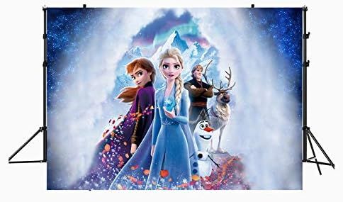 zlhcgd 7x5FT Frozen 2 Photography Vinyl Photo Background for Kids Birthday Party Backdrops Decora... | Amazon (US)