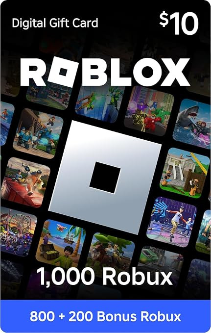 Roblox Digital Gift Card - 1,000 Robux [Includes Exclusive Virtual Item] [Digital Code] | Amazon (US)