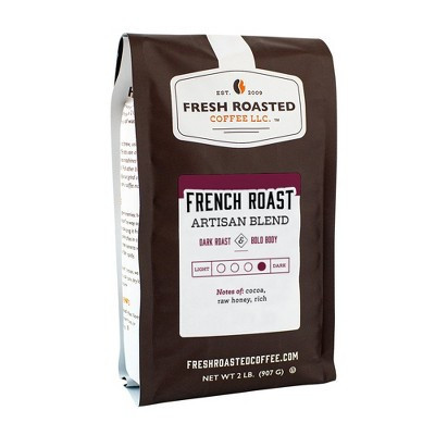 Fresh Roasted Coffee, French Roast Artisan Blend, Dark Roast Whole Bean - 2lb | Target