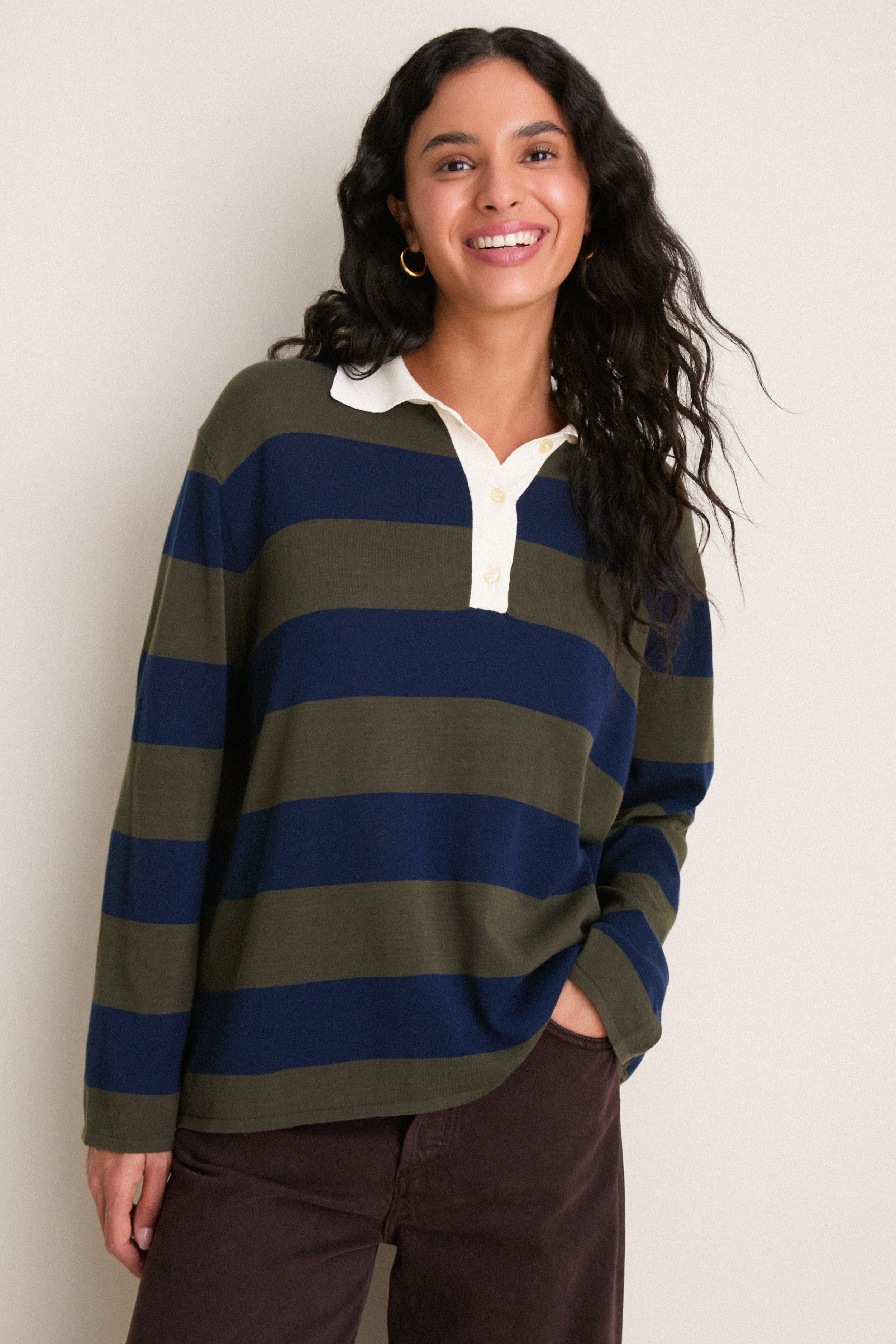 Army League Stripe Academy Polo Sweater | Tuckernuck (US)