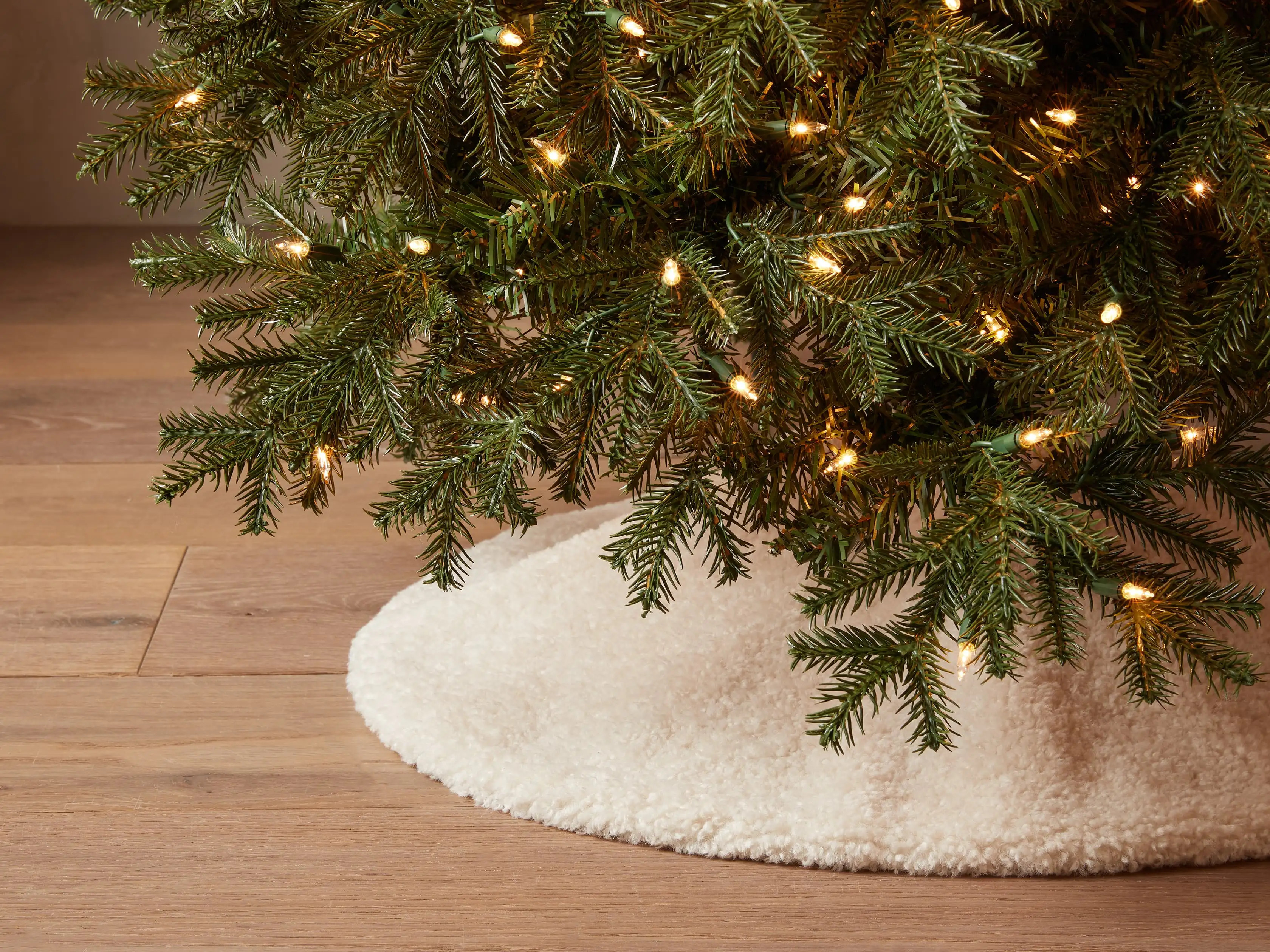 Faux Rabbit Fur Tree Skirt | Arhaus