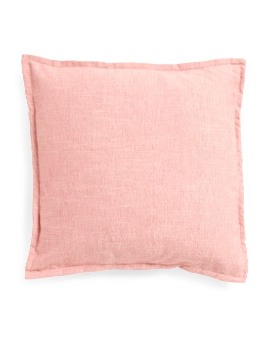 21x21 Solid Faux Linen Pillow | TJ Maxx