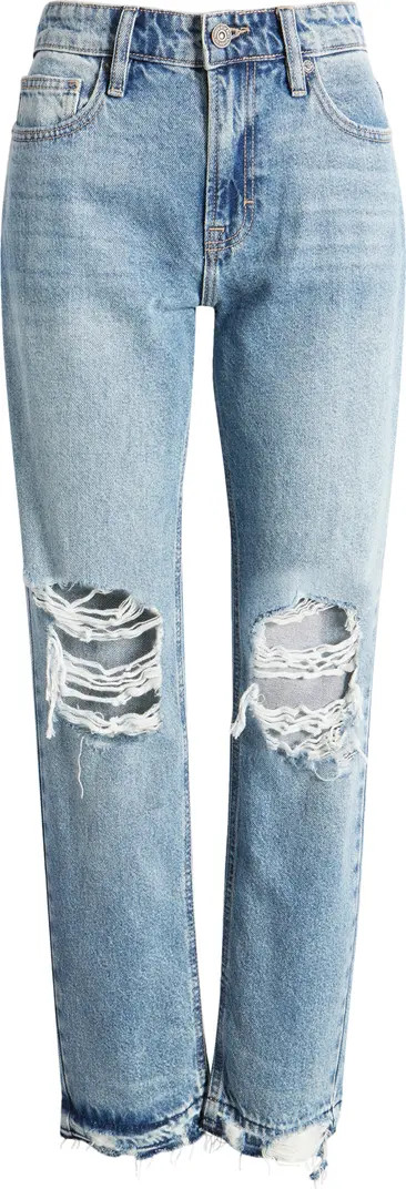 Bailey Ripped High Waist Slim Boyfriend Jeans | Nordstrom