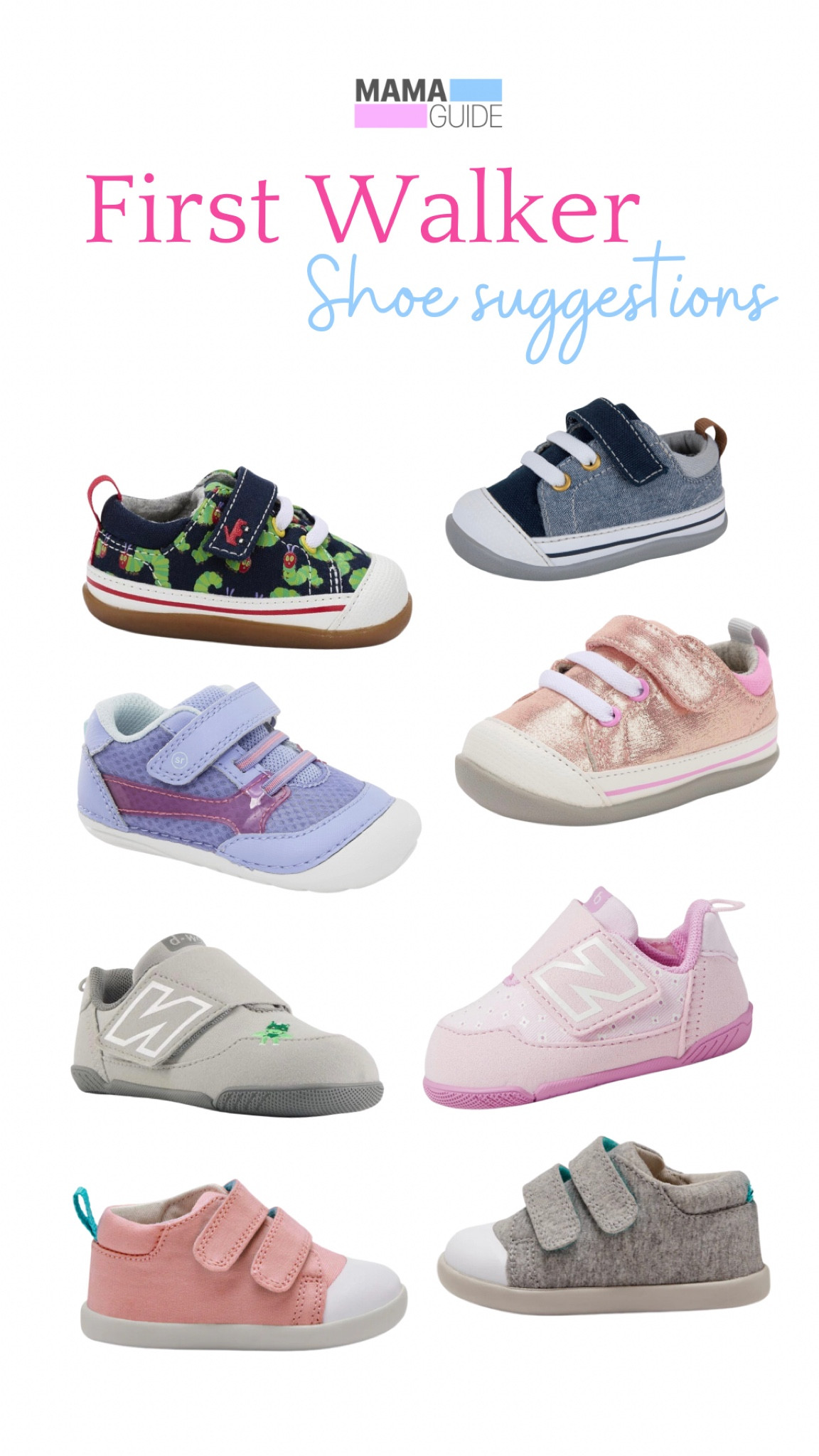 Here are first walker shoe suggestions for your little ones. I personally used these for my kids!

Amazon 
Kids shoes
Baby 
Fashion 
Toddler 

#LTKkids #LTKshoecrush #LTKbaby