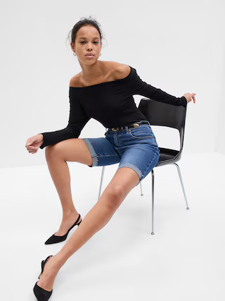 9" High Rise Bermuda Shorts with Washwell | Gap (US)