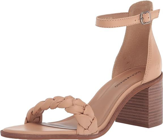 Lucky Brand Women's Sertini Ankle Strap Sandal Heeled | Amazon (US)