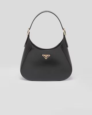 Leather shoulder bag | Prada Spa US