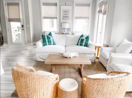 Coastal living room inspo! 

#LTKstyletip #LTKhome #LTKfindsunder100