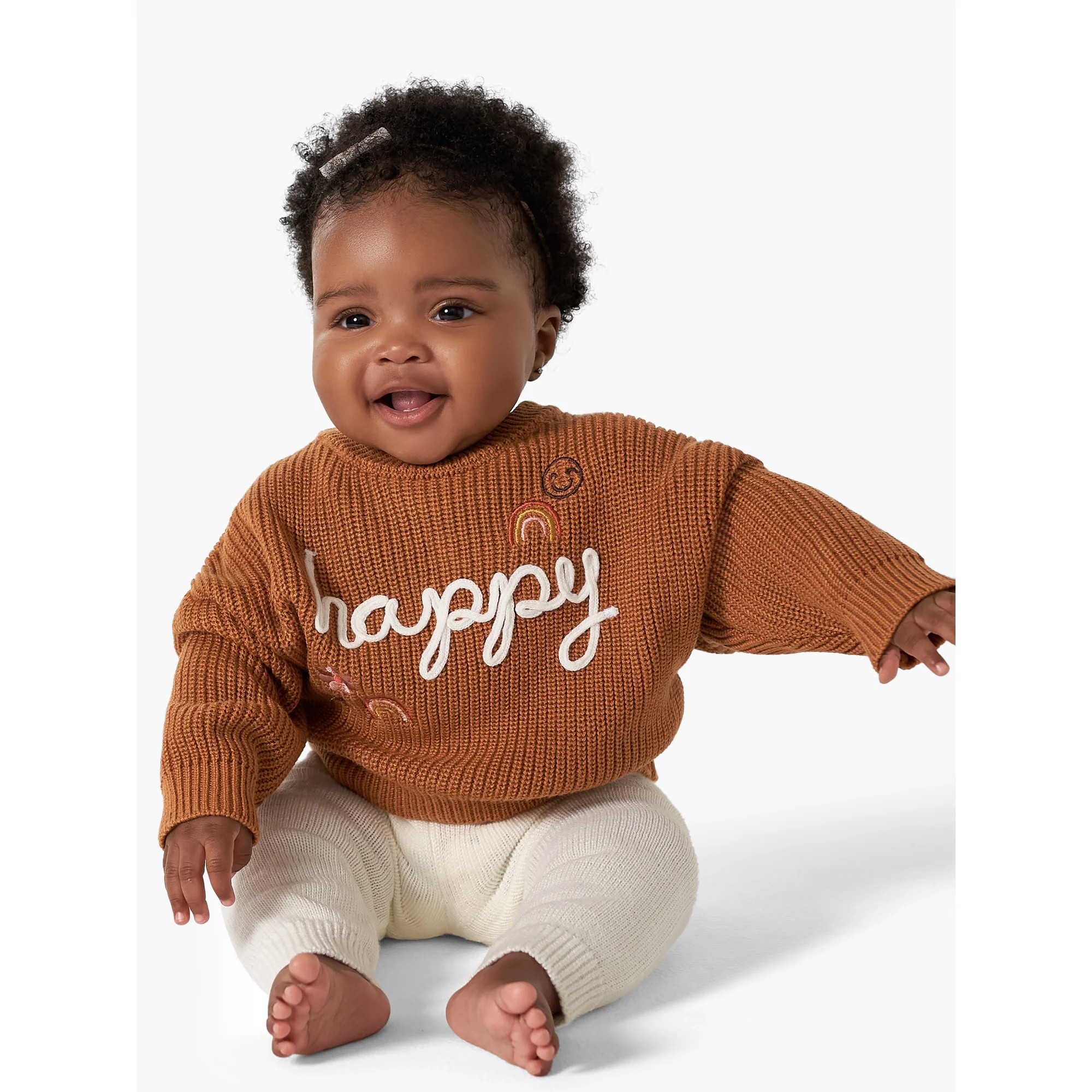 Modern Moments By Gerber Baby Girl Matching Sister Sweater, Sizes 0/3M-18M | Walmart (US)