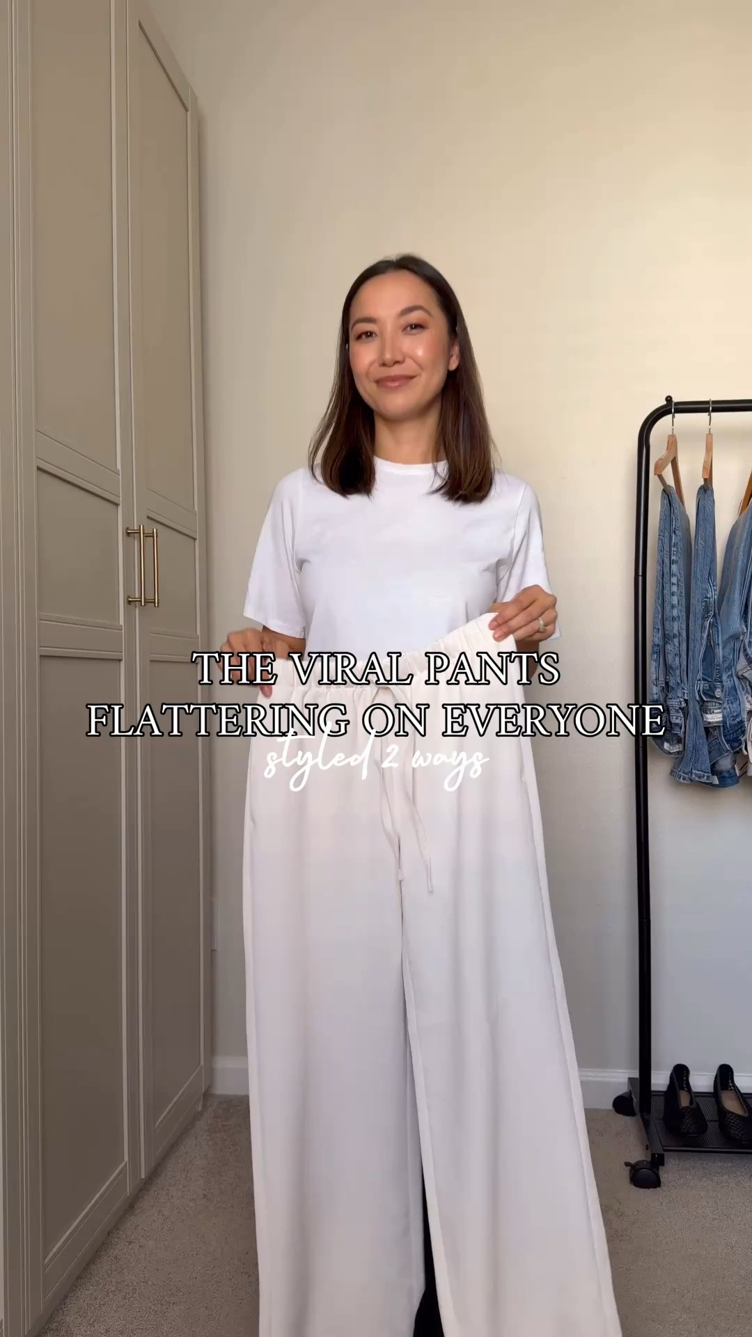 Viral pants that are flattering on everyone styled 2 ways — on sale until 7/5! 

Aritzia lodge creppette pants - wearing xs in the regular length (I’m 5’4”) 
Amazon jacket — super lightweight, easy to pack for travel
Gap oversized denim shirt — xs 
Calvin Klein strappy sandals 
Crocs Miami toe loop sandals

#LTKSaleAlert #LTKootd