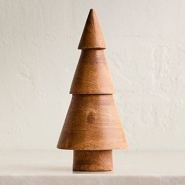 Stacked Wood Trees | West Elm (US)