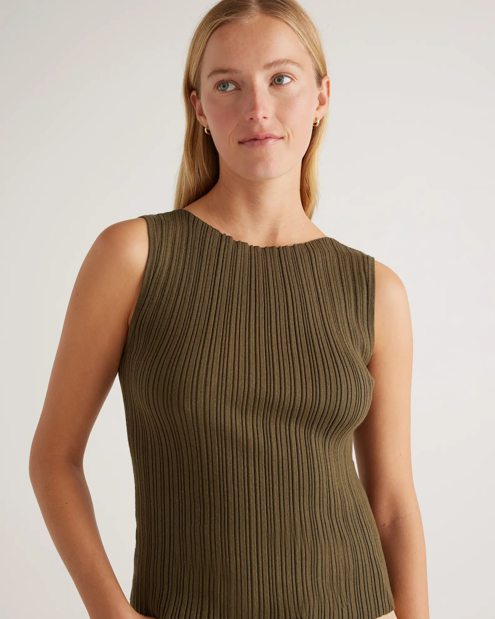 Cotton Cashmere Ribbed Tank | Quince