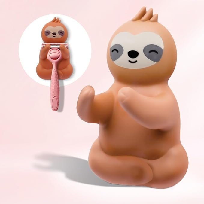 AGMDESIGN Funny Sloth Razor Holder for Shower Wall, Cute Animal Bathroom Decor and Accessories fo... | Amazon (US)