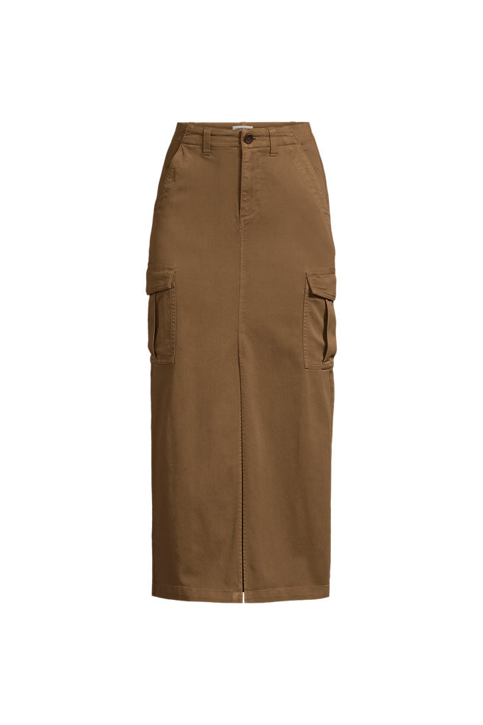 Women's Petite Cool Fade Cargo Midi Skirt - Lands' End - Brown - 16 | Lands' End (US)