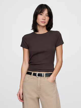 Modern Rib Cropped T-Shirt | Gap (US)