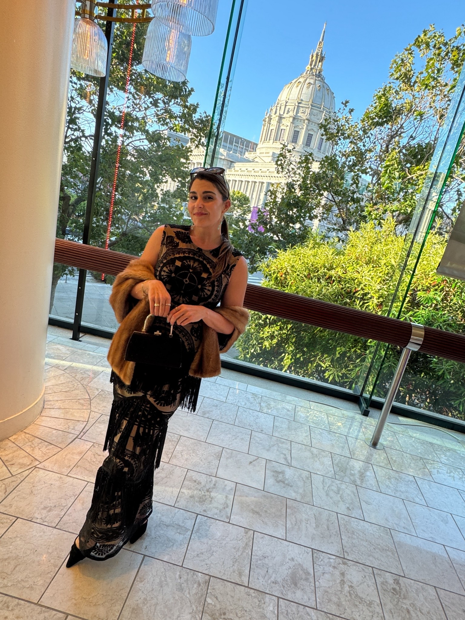 sf symphony date night ❤️‍🔥

12th tribe shadows black lace fringe maxi dress, kelly & kate kitten pumps, vintage thrifted fur mink stole, local eclectic & objkts ring stacks, black glitter evening bag gold handle — all linked similar 

#LTKSeasonal #LTKFindsUnder100 #LTKParties