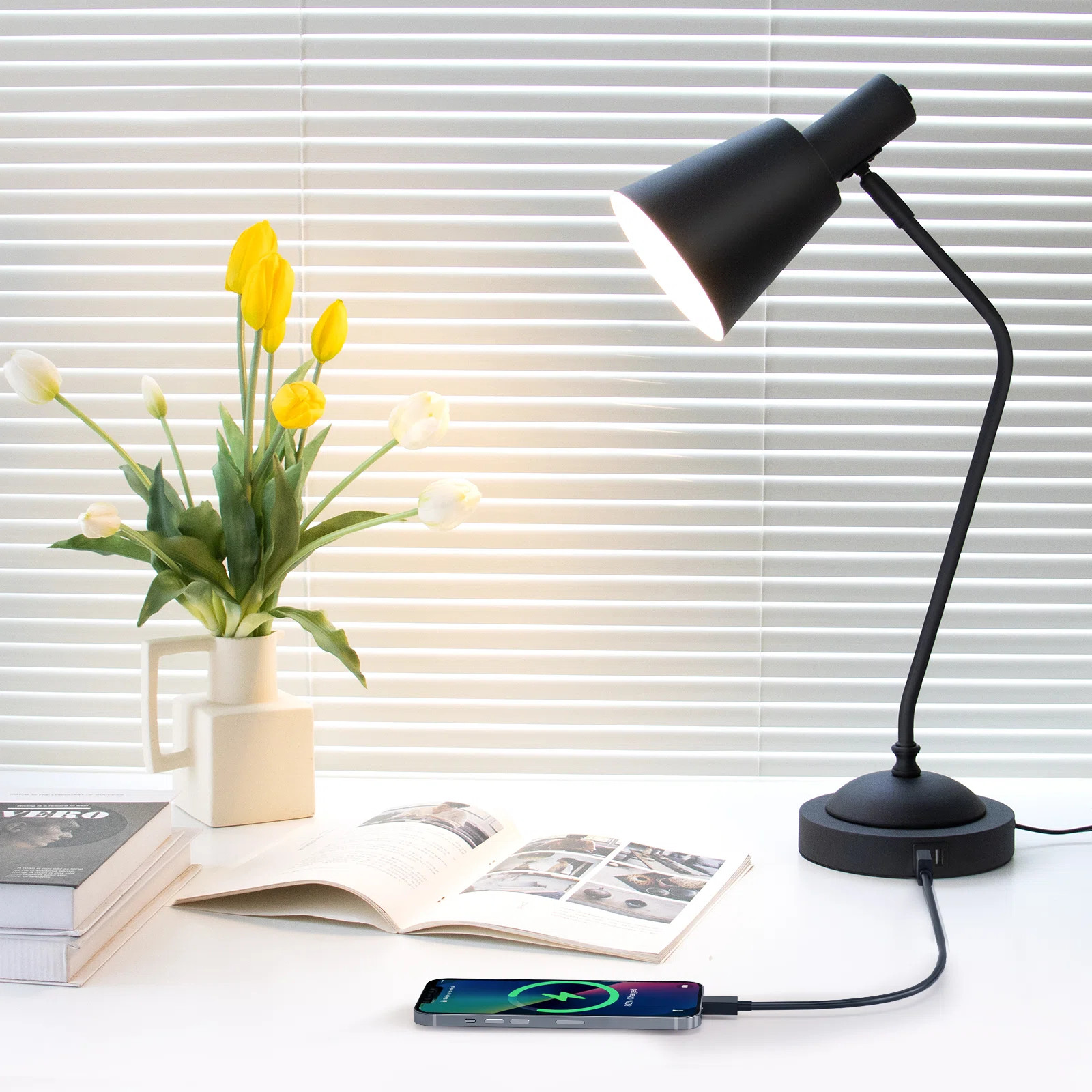 Dimmable Table Lamp With Usb And Touch Control | Wayfair North America