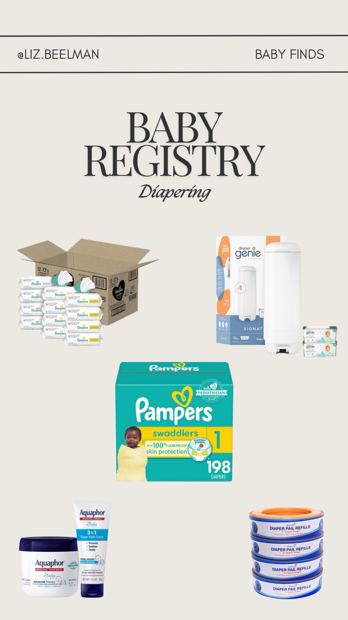 Baby registry - diapering

#LTKFindsUnder50 #LTKBaby #LTKFamily