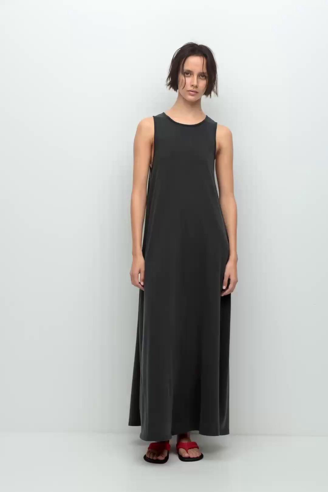 Long sleeveless dress | Pull&Bear United Kingdom | PULL and BEAR UK