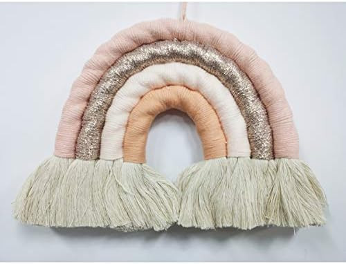 EBINGMIMA Rainbow Wall Hanging, Macrame Woven Rainbow, Rainbow Wall Decor, Baby Room Decor, Nurse... | Amazon (US)
