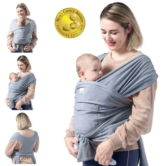 Momcozy Baby Wrap Carrier, Easy to Wear Infant Carrier Slings, Lightweight Adjustable Hands Free ... | Walmart (US)