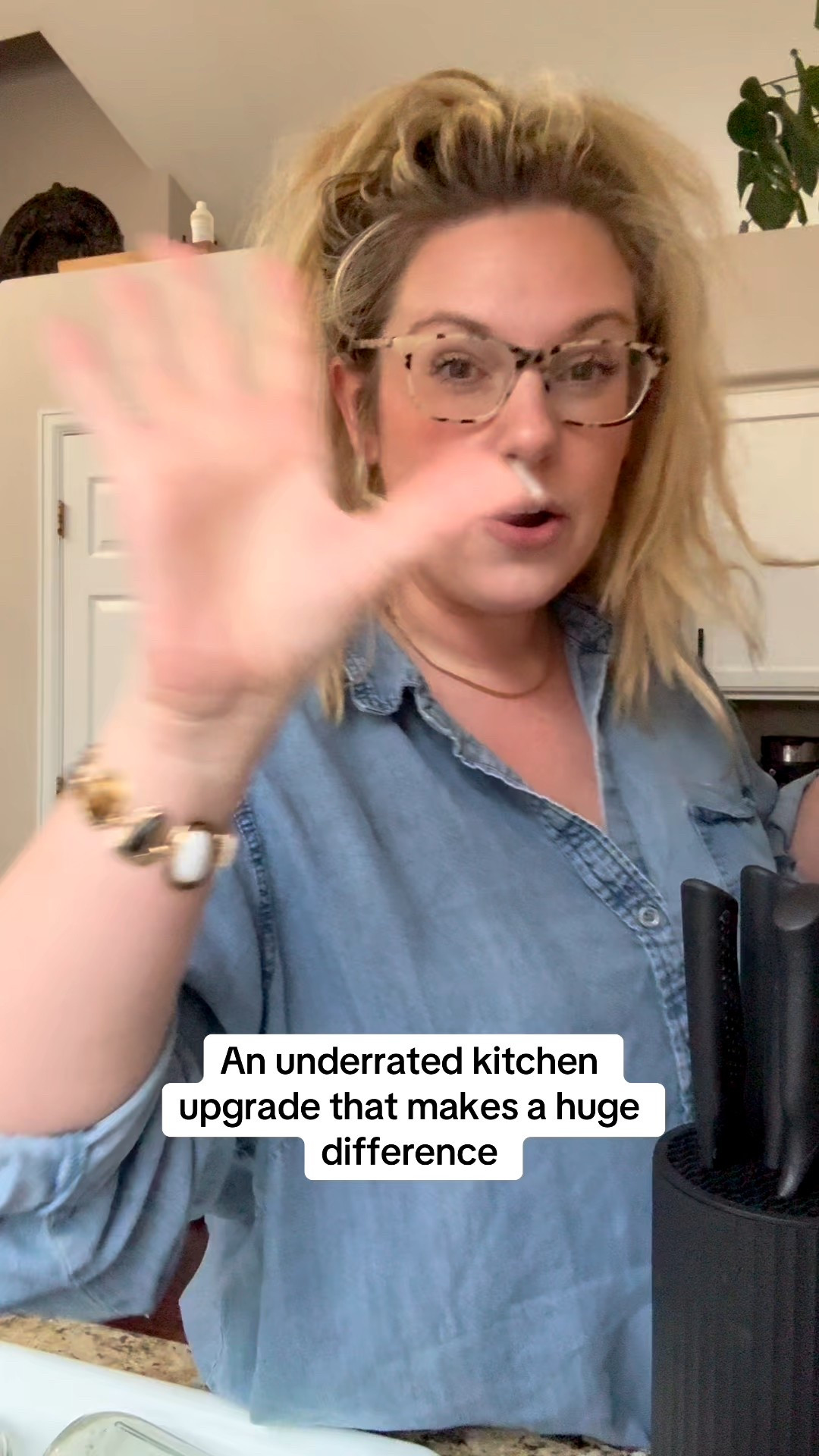 This 8-piece kitchen knife set delivers sharp, precise cuts with an ergonomic design that feels comfortable and secure in your hand. With a sleek black finish, anti-rust blades, and a universal knife block, it’s a functional upgrade for everyday cooking or gifting.

#LTKgrwm #LTKootd #LTKdayinmylife