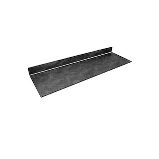 THINSCAPE 8 ft. L x 25 in. D Engineered Composite Countertop in Black Amani with Satin Finish TST... | The Home Depot
