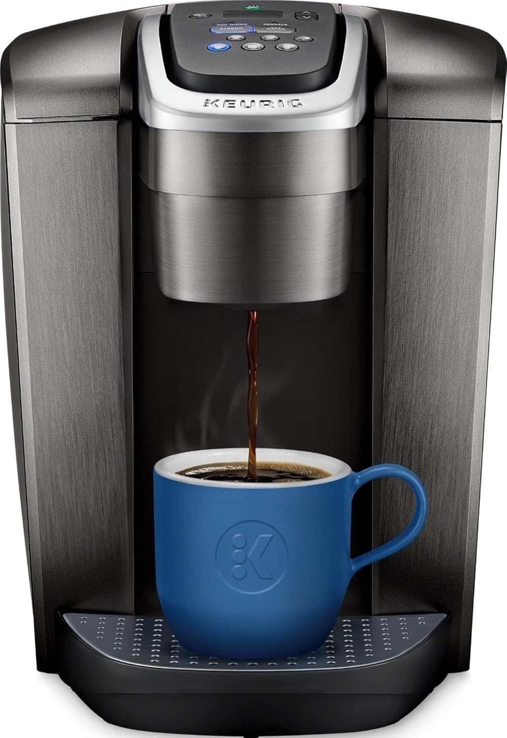 Keurig K-Elite Single Serve K-Cup Pod Coffee Maker, with Strength and Temperature Control, Iced Coffee Capability, 8 to 12oz Brew Size, Programmable, Brushed Slate | Amazon (US)