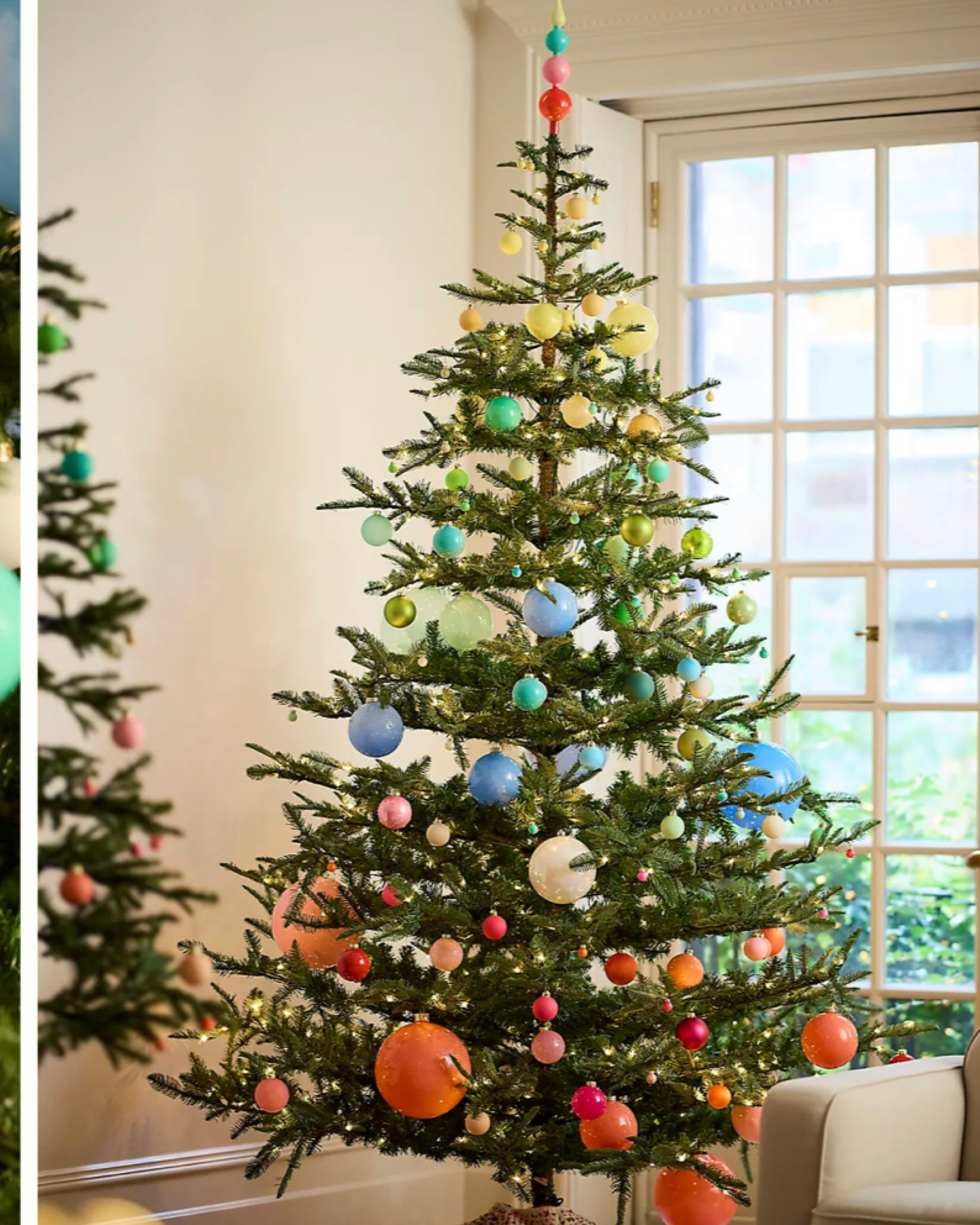 Bright whimsical holiday decor you don't want to miss. Rainbow Christmas tree full of fun. 

#LTKFamily #LTKHoliday #LTKHome