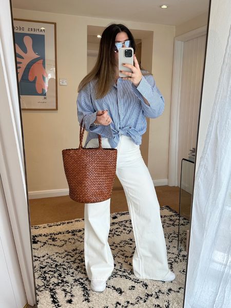 Styling the WAT blue stripe shirt for spring - knot season is go 🪢

Shirt ~ WAT the brand 
Jeans ~ Lee x H&M
Bag ~ Dragon Diffusion at Matches 
Sunglasses ~ Le Specs
Trainers ~ Nike Dunks 
Beauty ~ Charlotte Tilbury / Kilian

#LTKeurope #LTKSeasonal #LTKstyletip