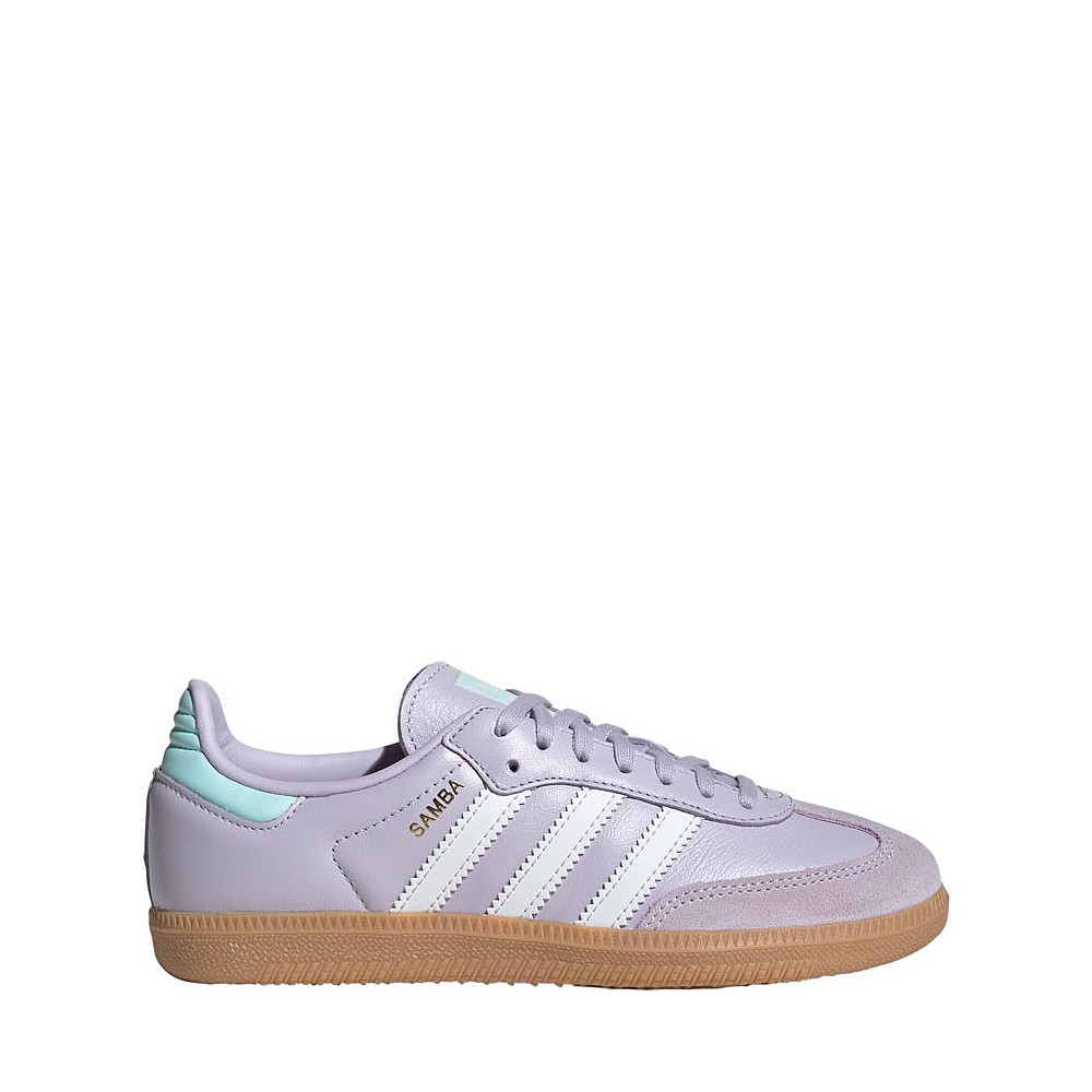 adidas Samba OG Athletic Shoe - Big Kid - Silver Dawn / Crystal White / Semi Flash Aqua | Journeys