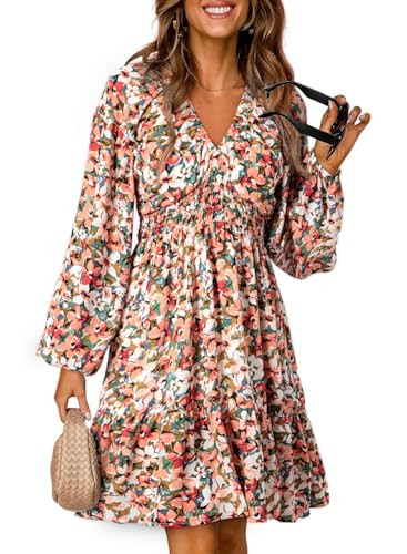 Dokotoo Fall Dresses Mini Dress Sundress | Amazon (US)