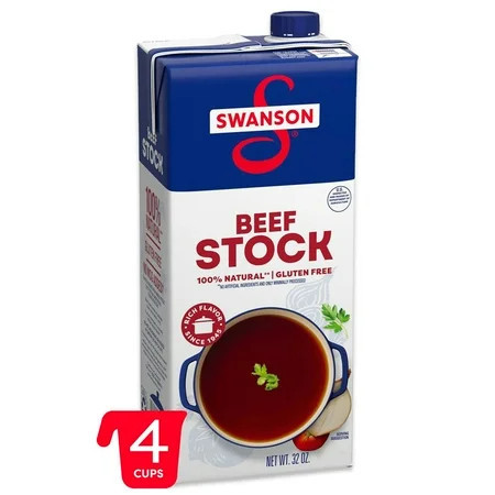 Swanson 100% Natural Beef Stock, 32 oz Carton | Walmart (US)