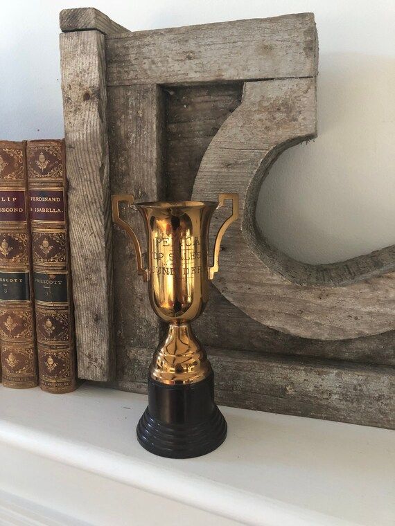 Small Vintage Brass Trophy | Etsy (US)