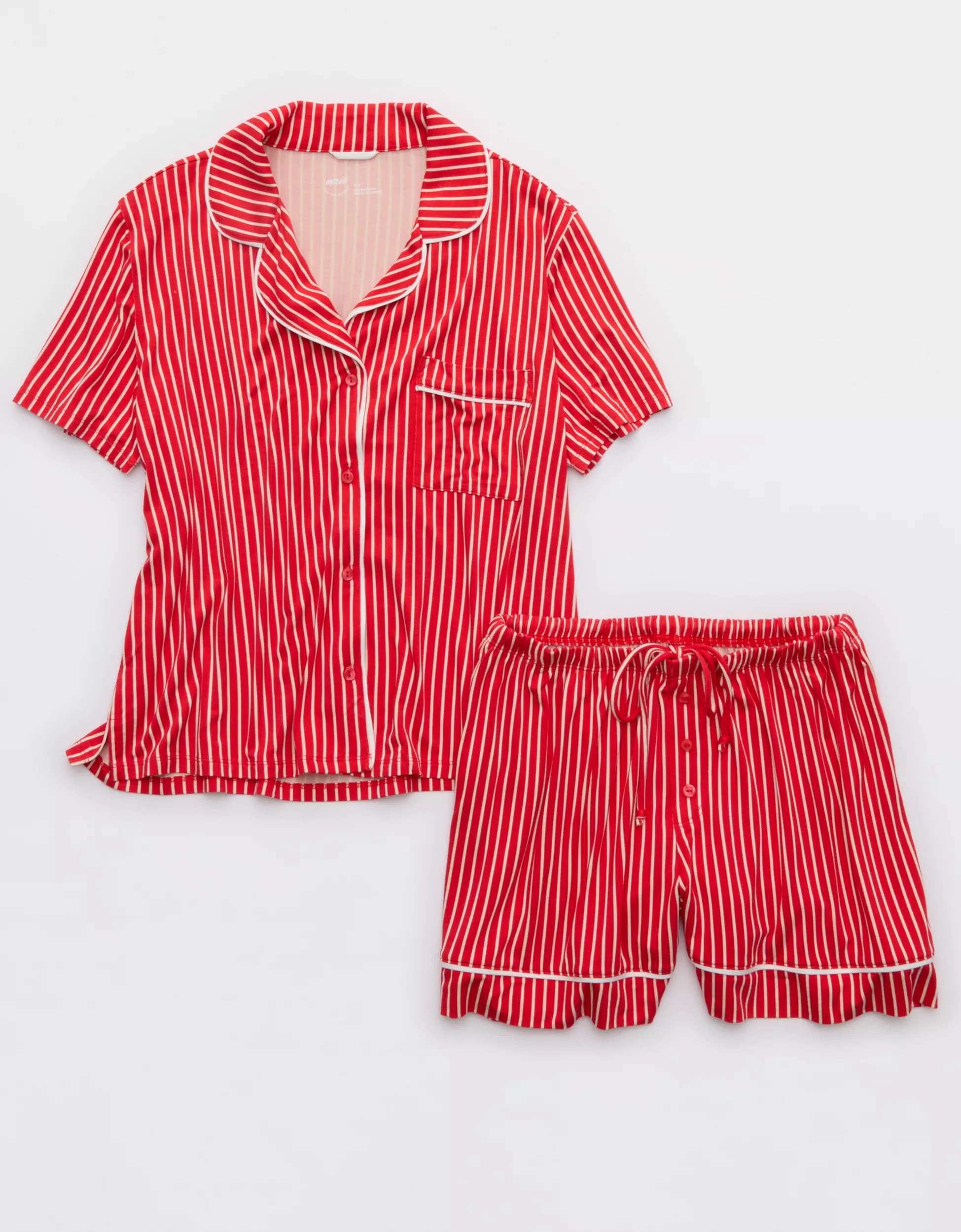 Aerie Real Soft® Piping PJ Set | American Eagle Outfitters (US & CA)