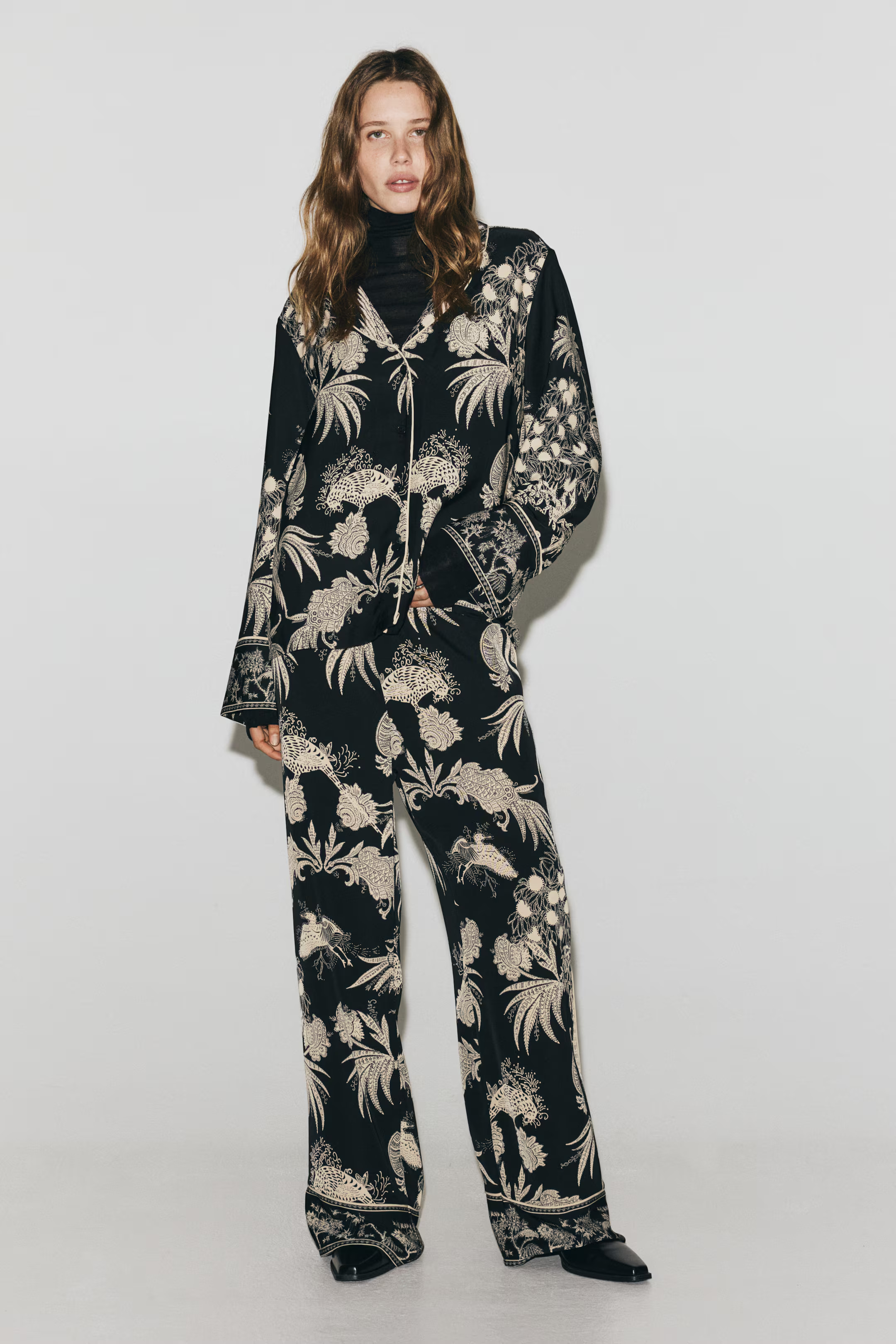 Printed Pull-On Pants | H&M (US + CA)