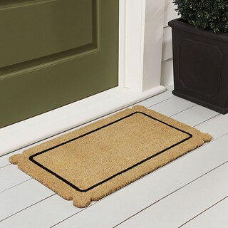 SK Natural Fiber Coir Mat Door Mat with Black Border | Ballard Designs, Inc.