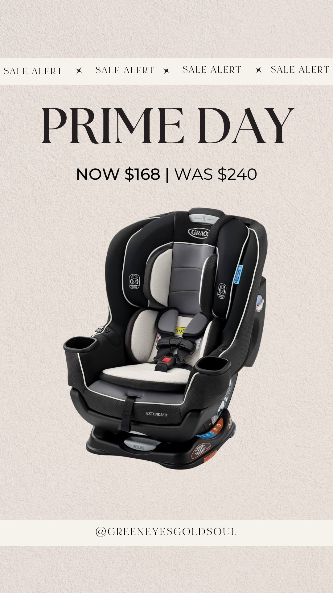 Amazon Prime Day! Graco 2-in-1 car seat was $240, now $168

Car seat, baby, toddler, mom to be, mom life, stroller, sale
