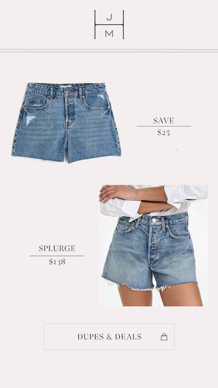 Denim short dupe!!

#LTKstyletip #LTKunder100 #LTKunder50