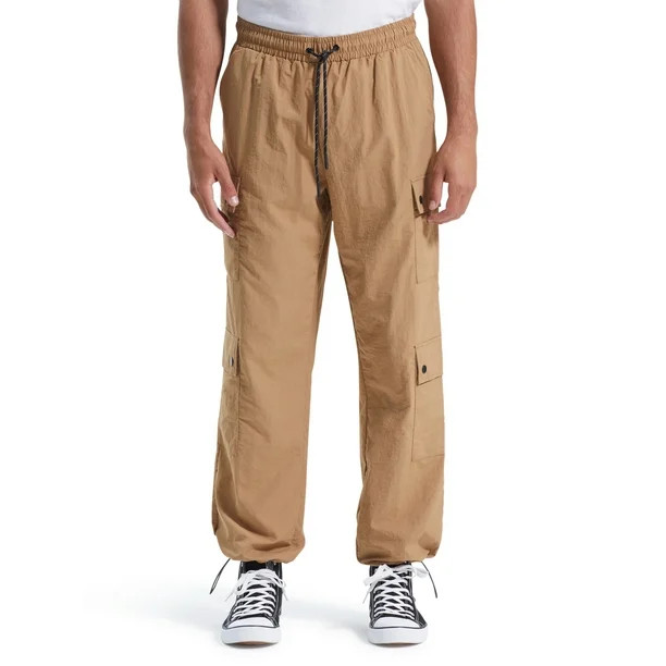 No Boundaries All Gender Synthetic Cargo Pants, Men's Sizes XS - 3XL | Walmart (US)