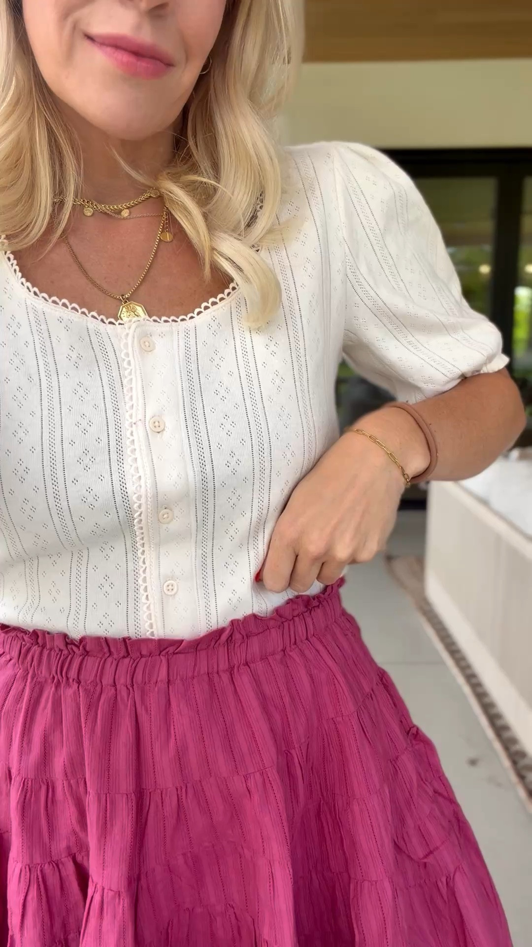 Wearing a size small in both pieces!