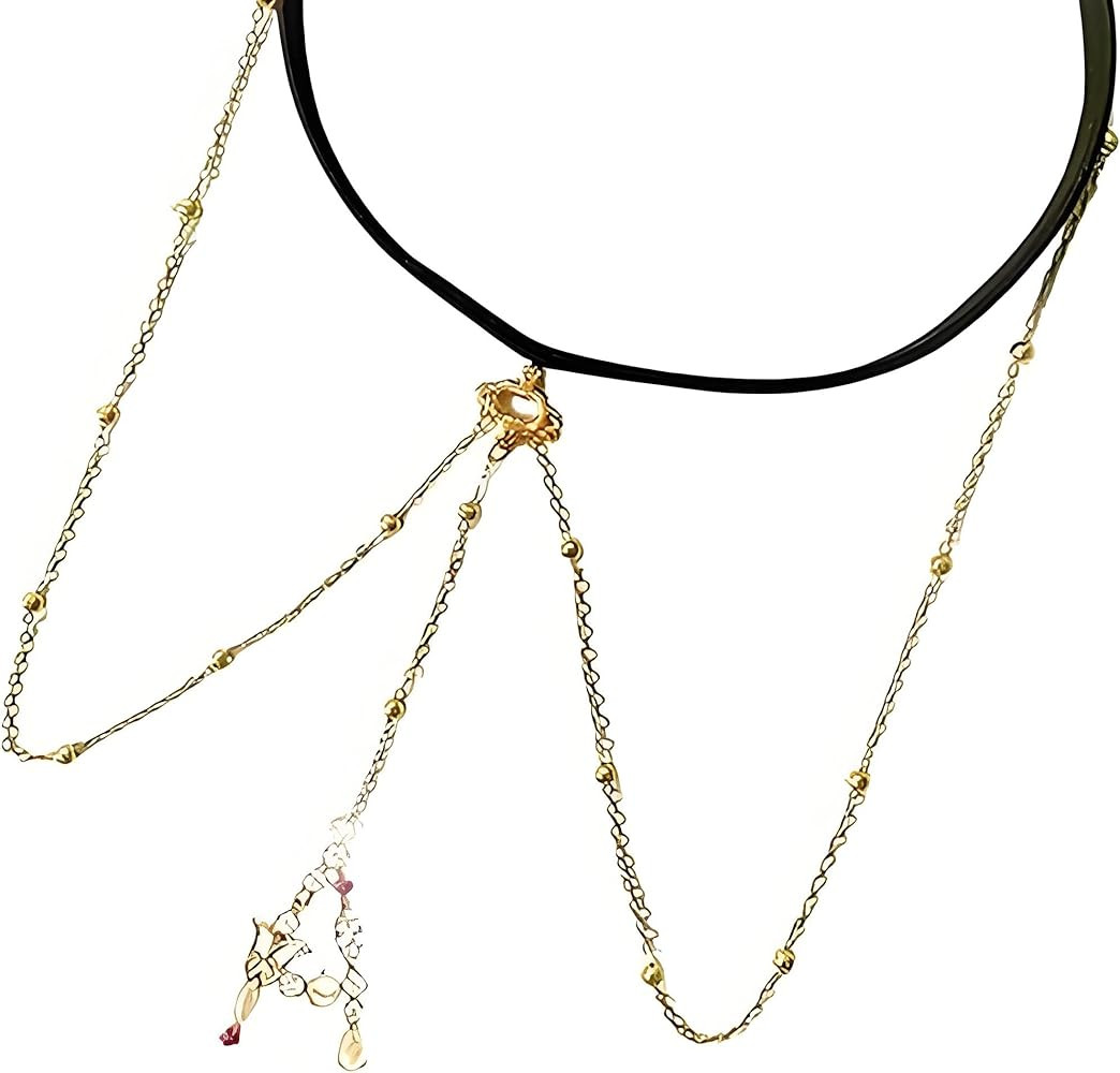 Diamond Initial Leg Chain, A-Z Body Jewelry Elastic Leg Chain, Sexy Zircon Butterfly Initial Lett... | Amazon (US)