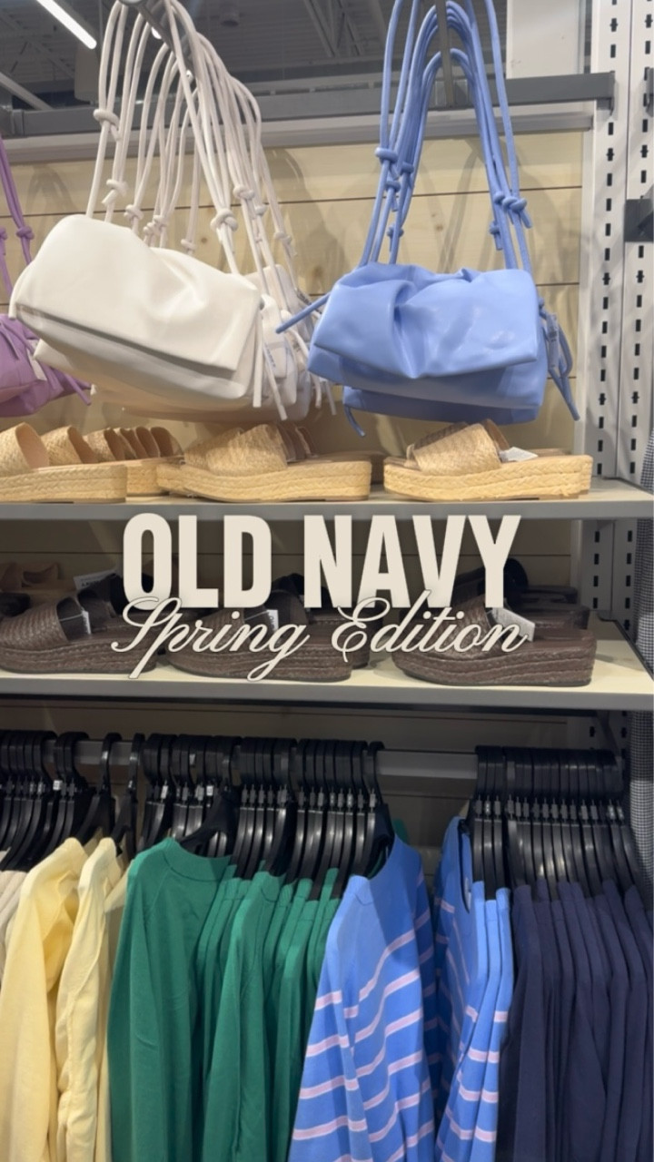Old Navy spring finds that are actually SO good 🌸💙 Linking all the tops, bags + sandals I found in store — perfect for everyday spring outfits.

#LTKMidsize #LTKootd #LTKSaleAlert