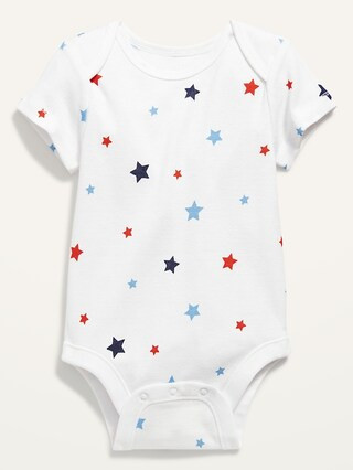 Unisex Short-Sleeve Printed Bodysuit for Baby | Old Navy (US)
