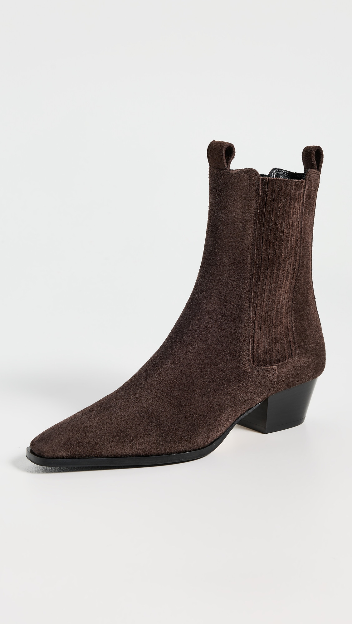 AEYDE Agata Cow Suede Leather Moka Boots Moka 35 | Shopbop