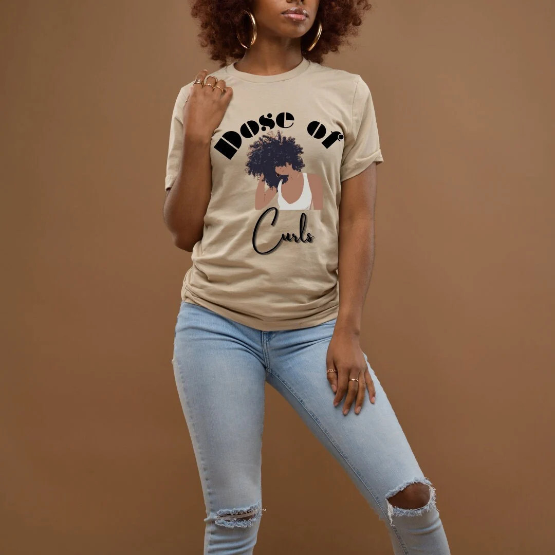 Dose of Curls Unisex T-shirt Natural Hair Tee - Etsy | Etsy (US)