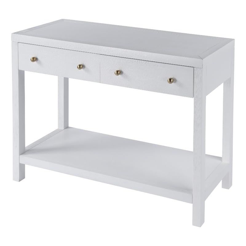 Butler Specialty Company Nora 2 Drawer Console Table - White | Amazon (US)