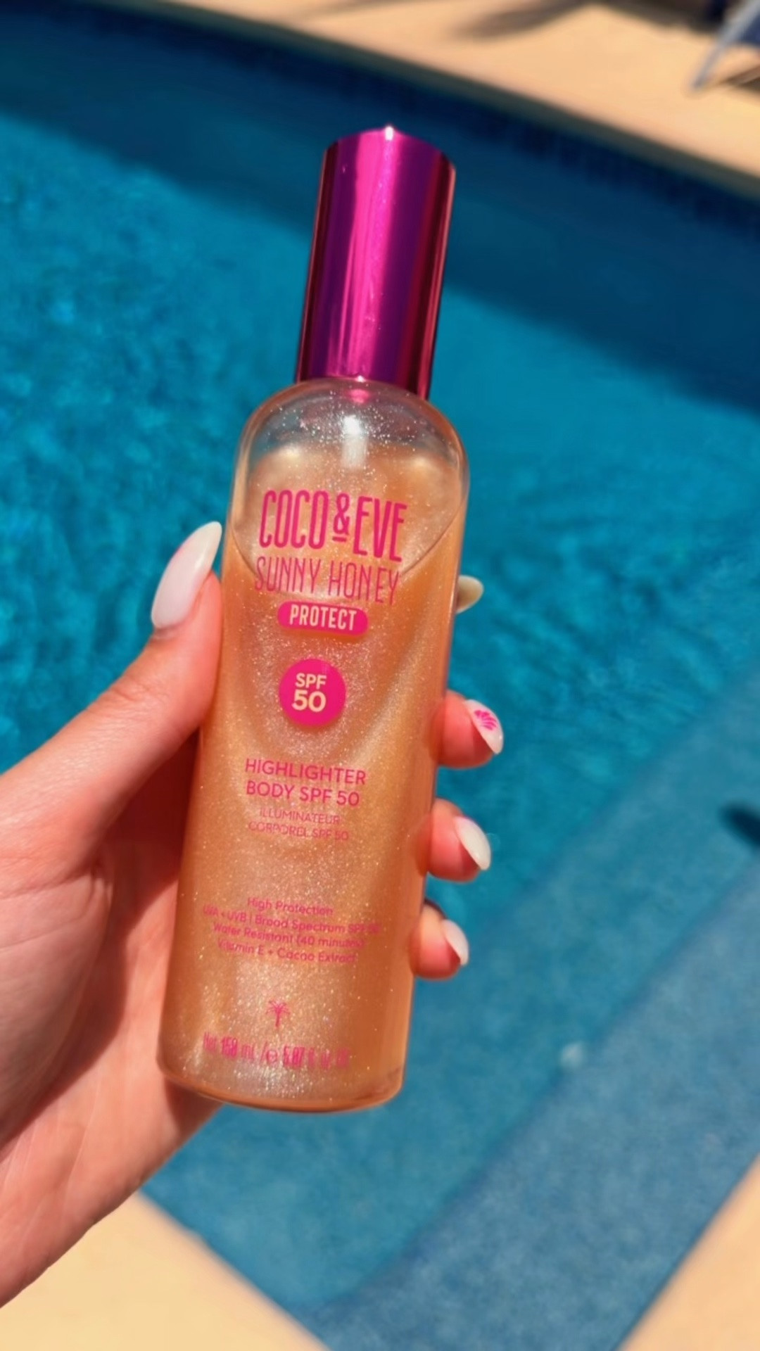 Light flow and spf, goes on so smith and doesn’t feel oily or heavy!