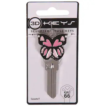 Hillman Pink/Black #66 Brass House/Entry Key Blank | Lowe's